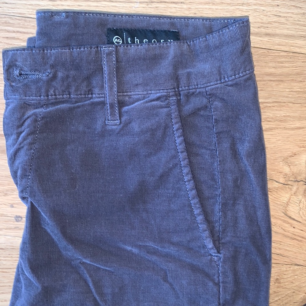 AG x Theory Slim Khaki Crop Pant